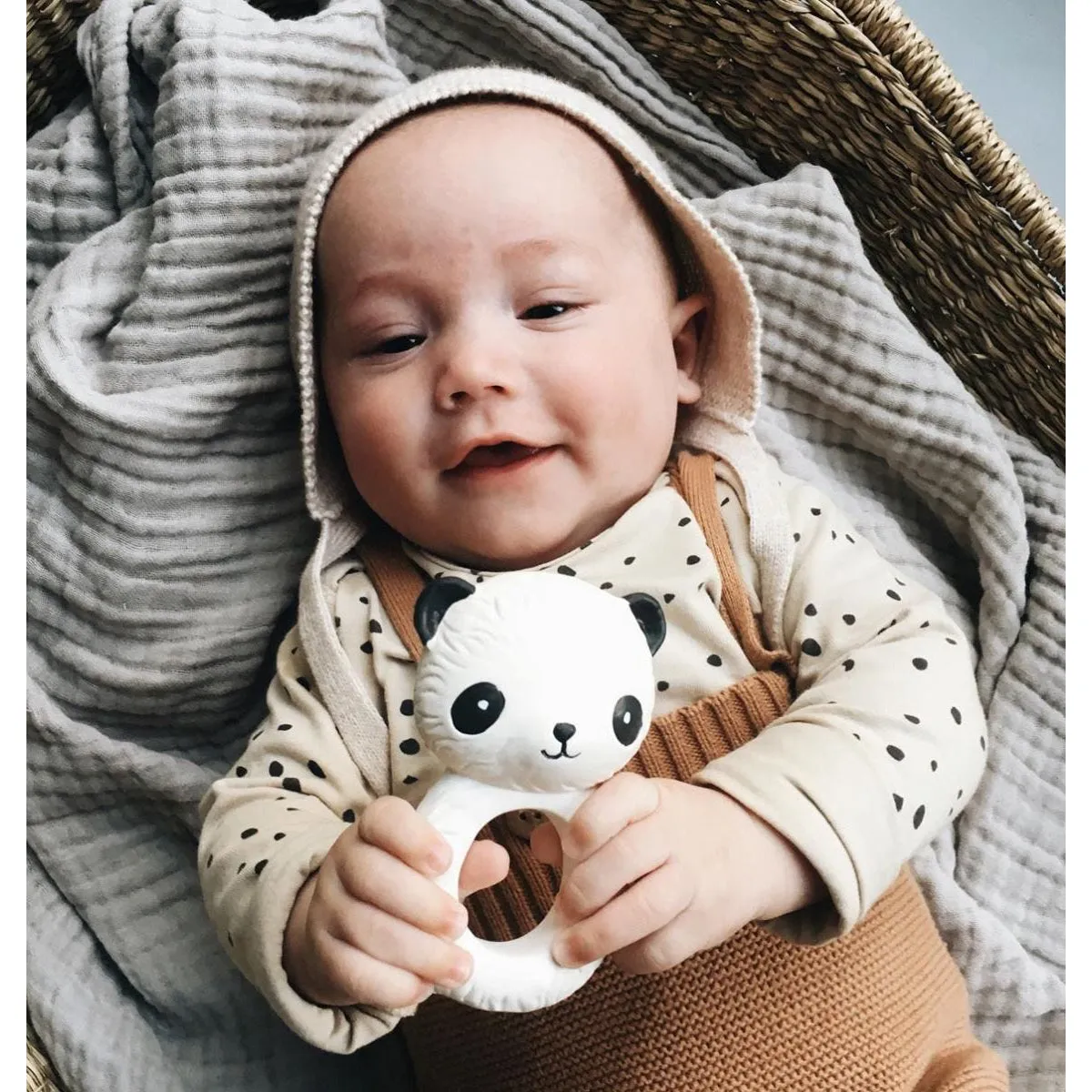 A Little Lovely Company Teething Ring Panda