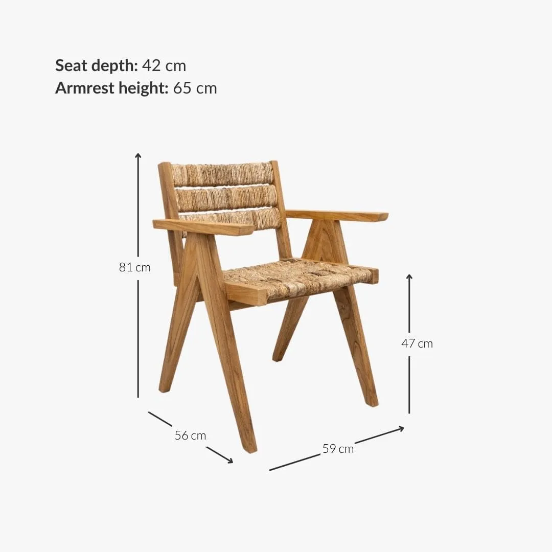 Abaca Dining Armchair Zoco Home