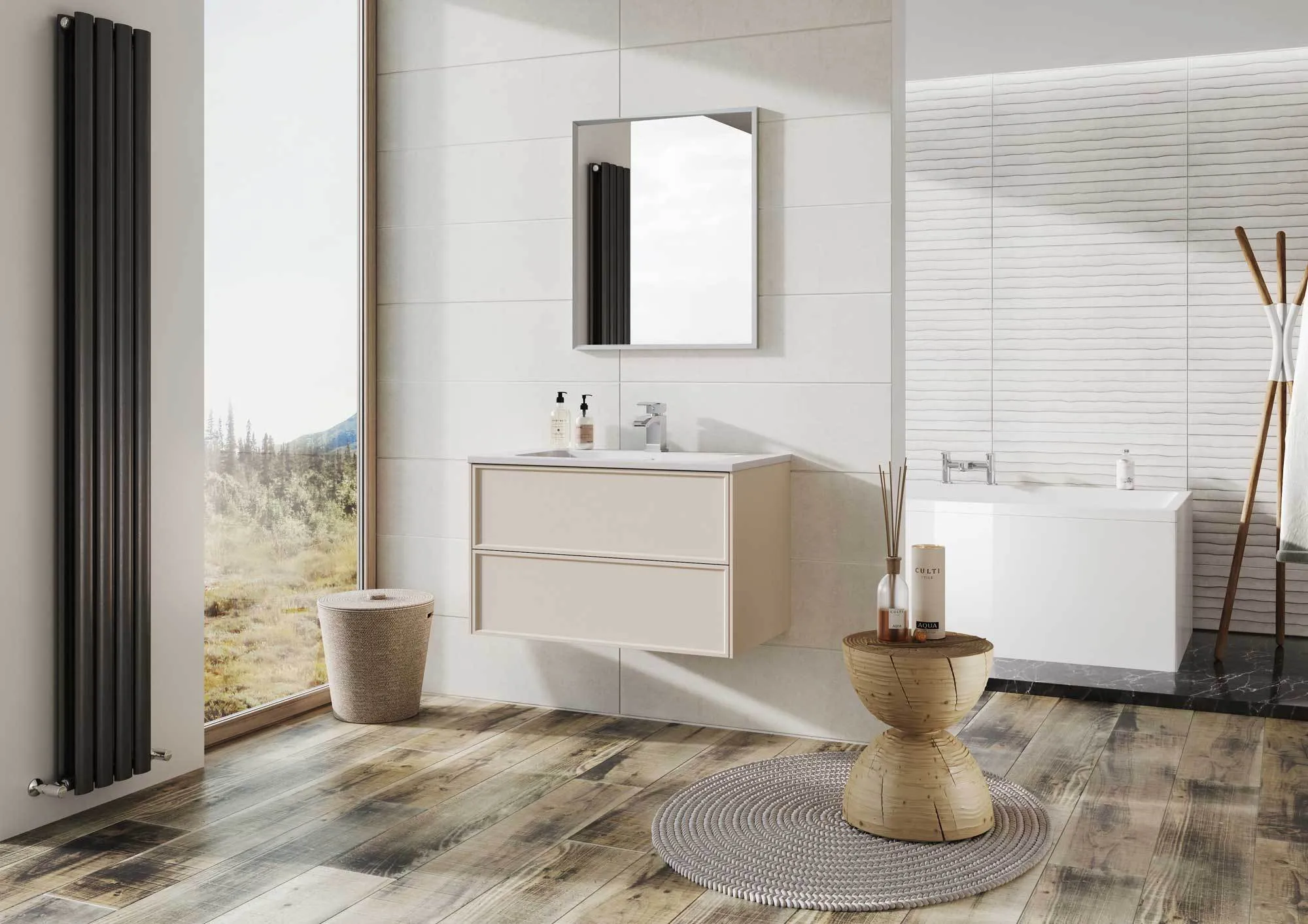 Adelaide Wall Hung Vanity Unit With Basin