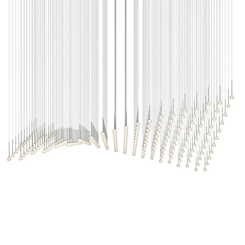 Algorithm Rectangular LED Pendant Light