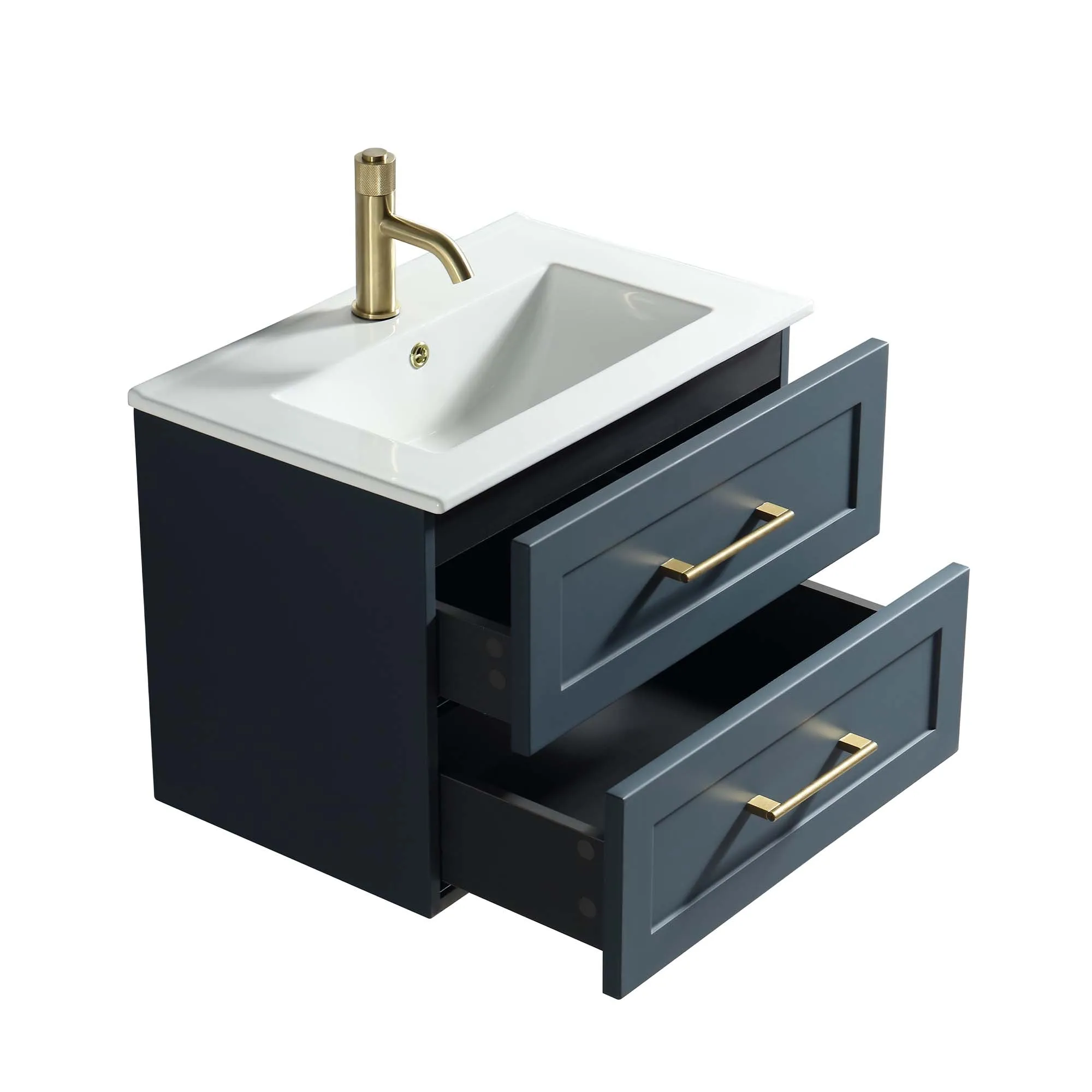 Alton 600 Wall Mounted Vanity Unit With Ceramic Washbasin