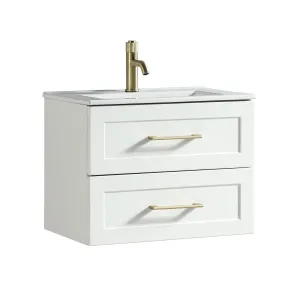 Alton 600 Wall Mounted Vanity Unit With Ceramic Washbasin