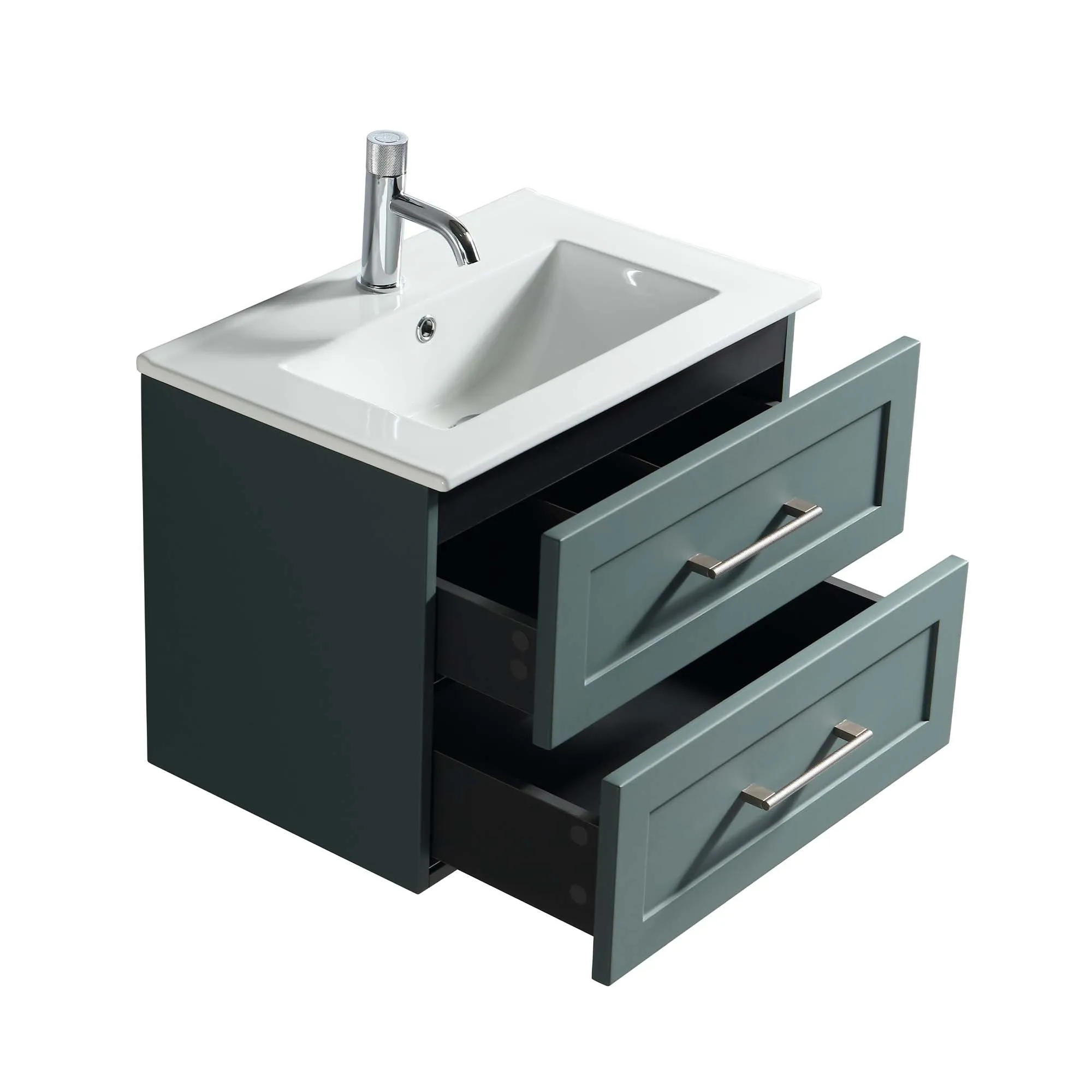 Alton 600 Wall Mounted Vanity Unit With Ceramic Washbasin