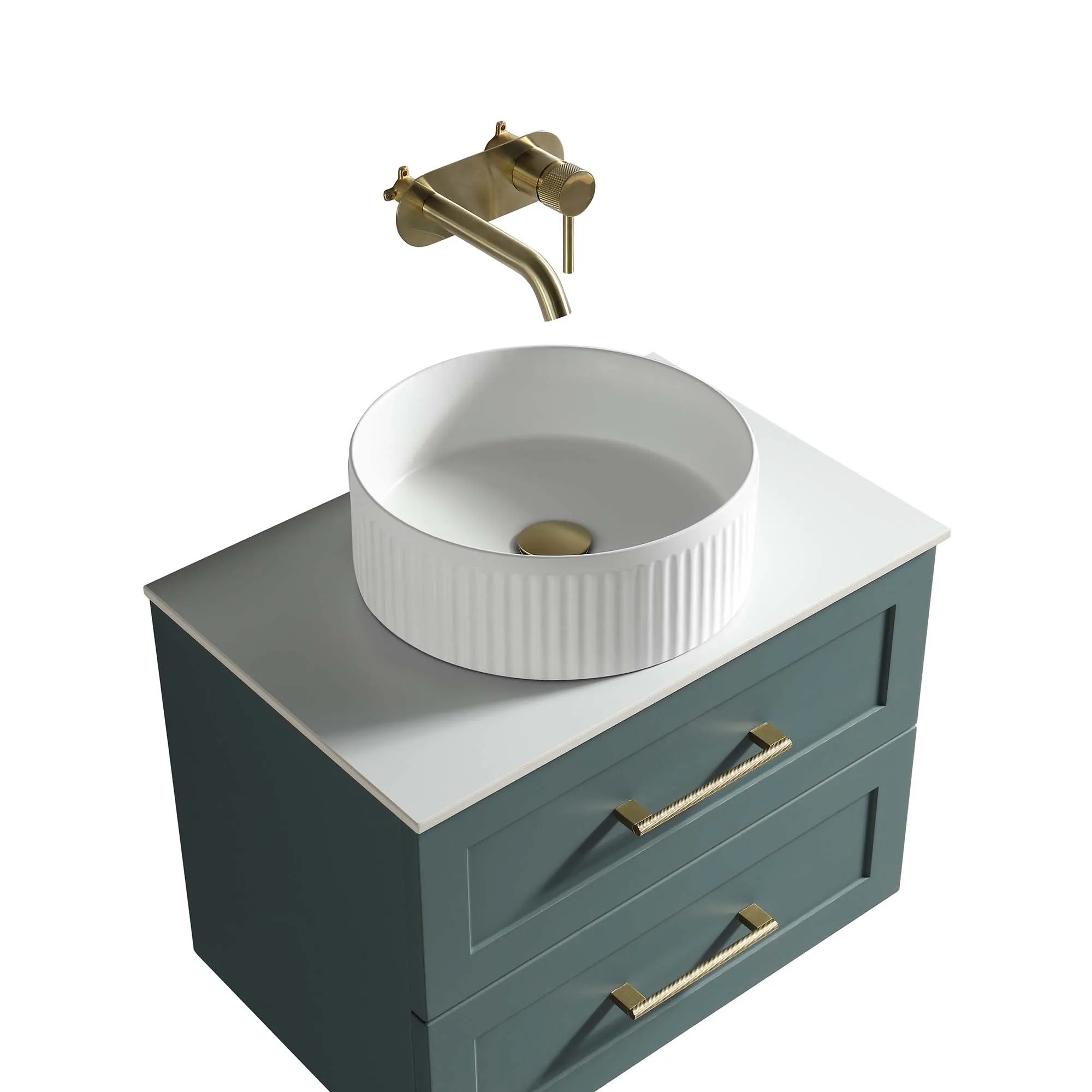 Alton 600 Wall Mounted Vanity Unit With Worktop