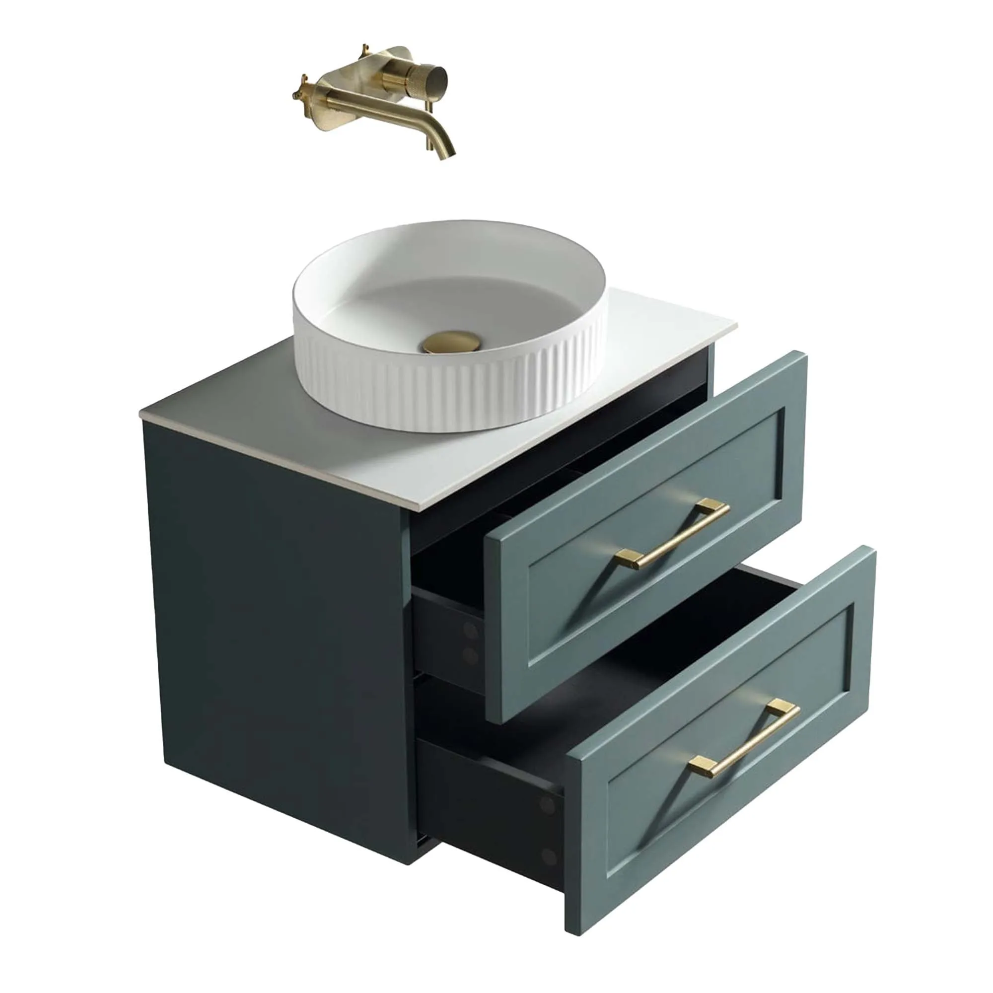 Alton 600 Wall Mounted Vanity Unit With Worktop