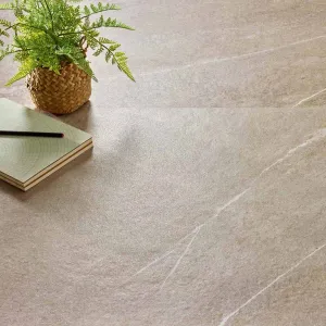 Aneto Ivory 20mm Stone Effect Outdoor Porcelain Tile 60x90cm Matt