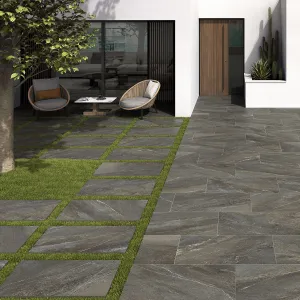 Aneto Natural 20mm Stone Effect Outdoor Porcelain Tile 60x90cm Matt