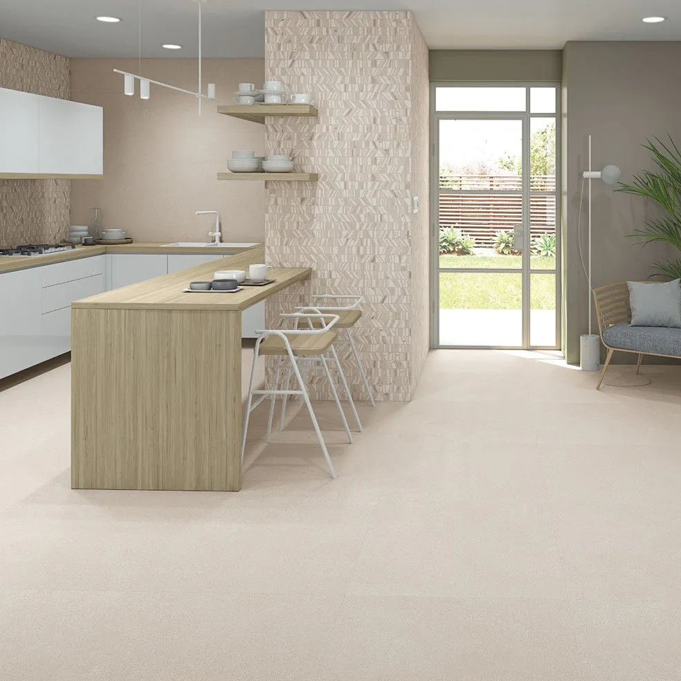 Arcana Elburg-R Beige Stone Effect Porcelain Tile 80x80cm