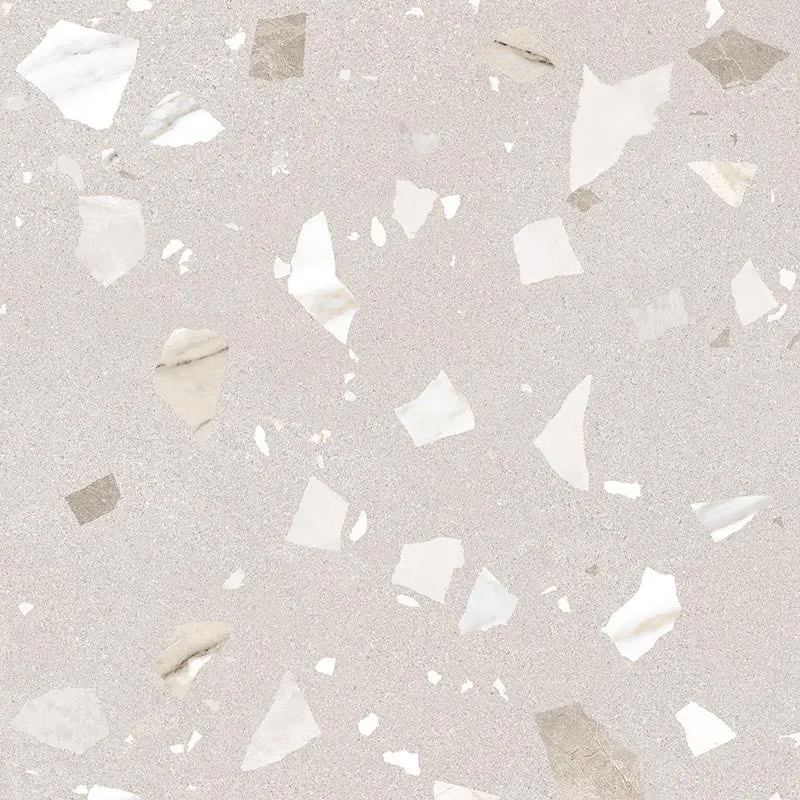 Arcana Ribe-R Beige Terrazzo Stone Porcelain Tile 80x80cm