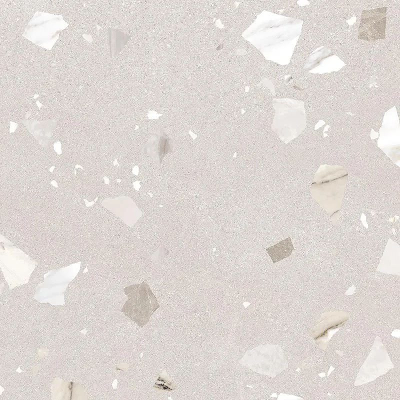 Arcana Ribe-R Beige Terrazzo Stone Porcelain Tile 80x80cm