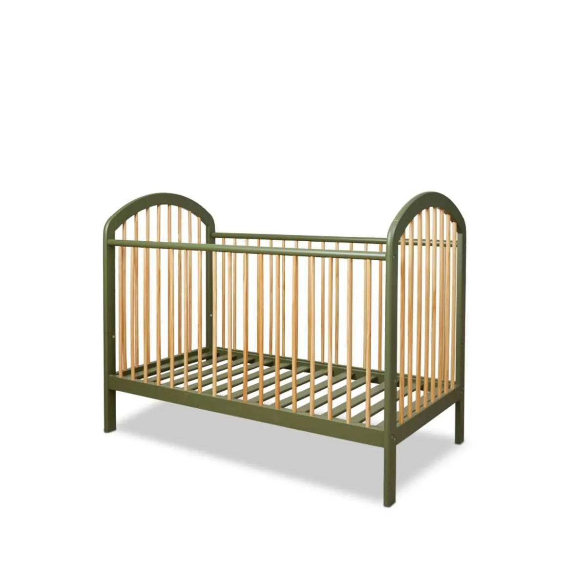 Archie Cot - Moss/Natural Mocka