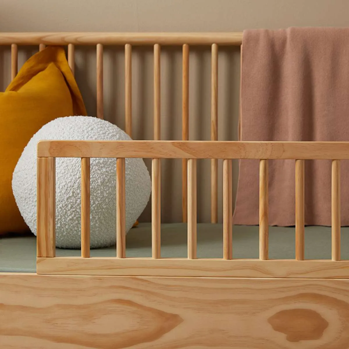 Archie Cot Toddler Bed Half Frame - Natural Mocka