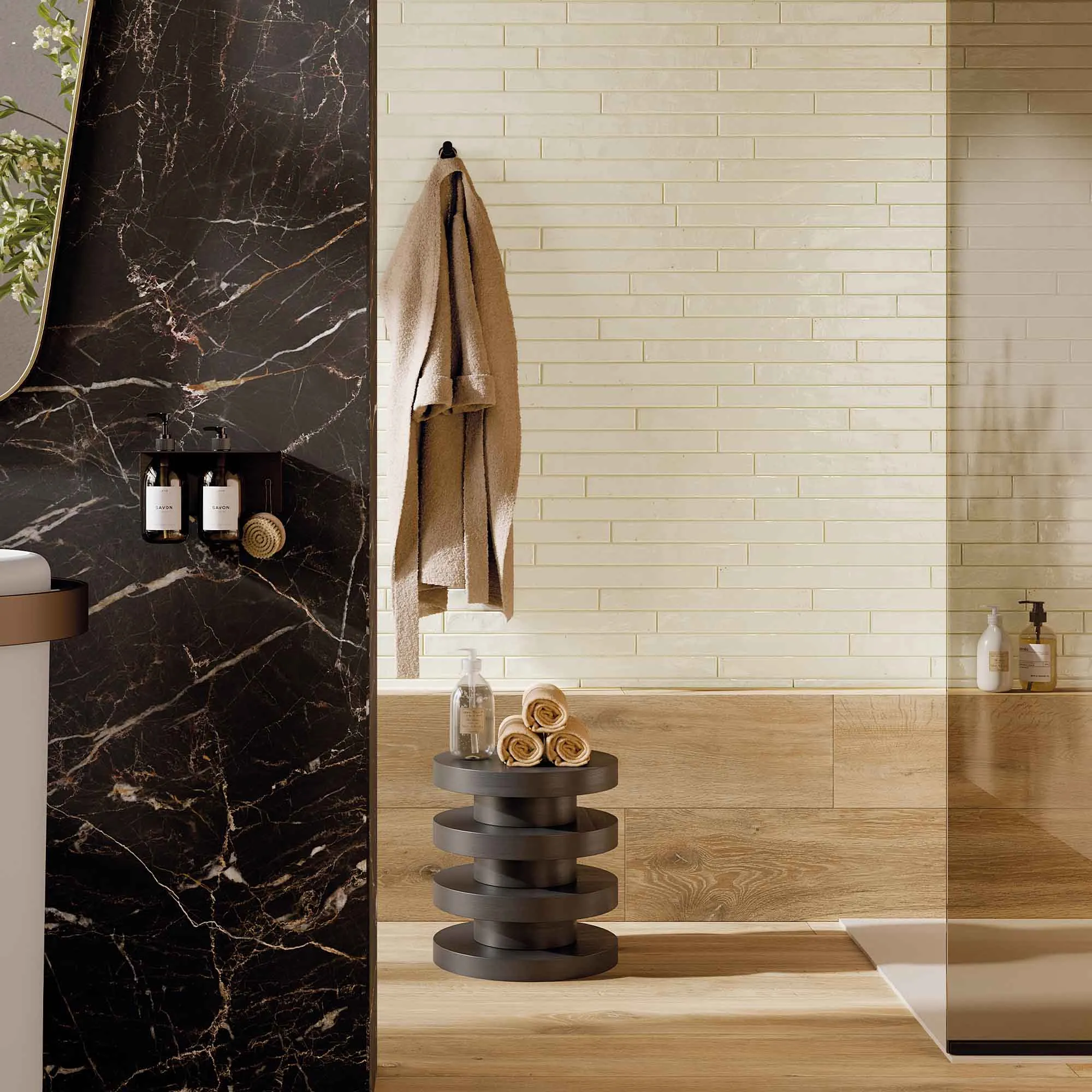 Arizona Ivory Porcelain Tile 4.8x45cm Gloss