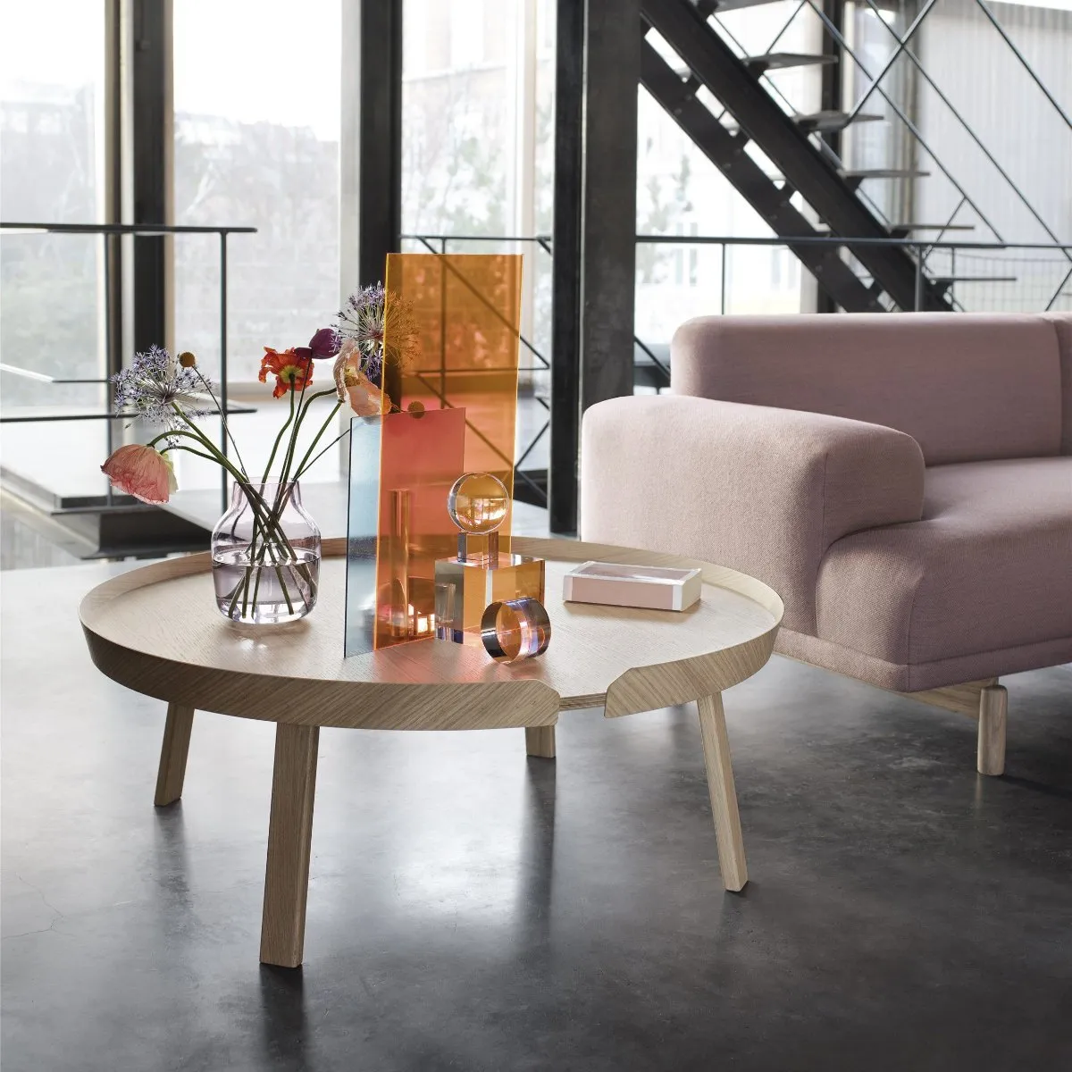 Around Coffee Table, Large, Ash