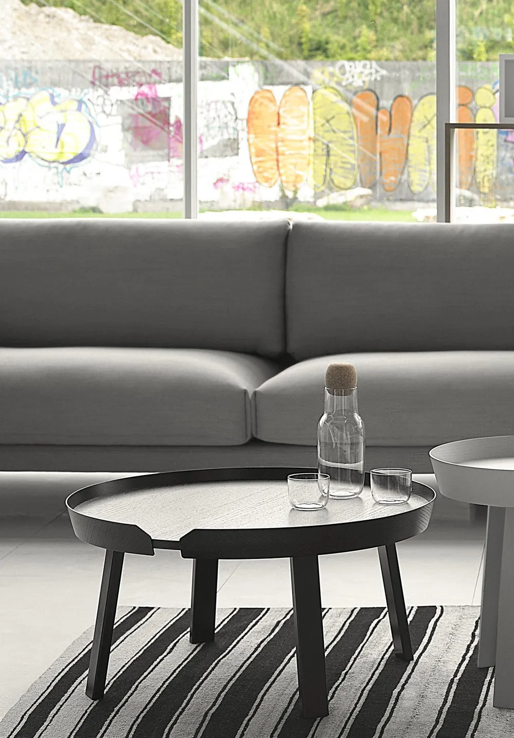 Around Coffee Table, Large, Black