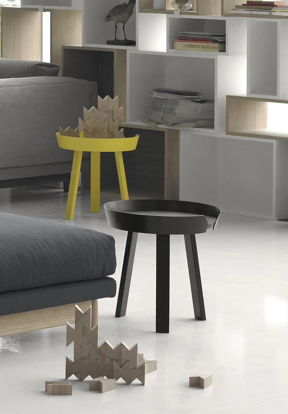 Around Coffee Table, Small, Black