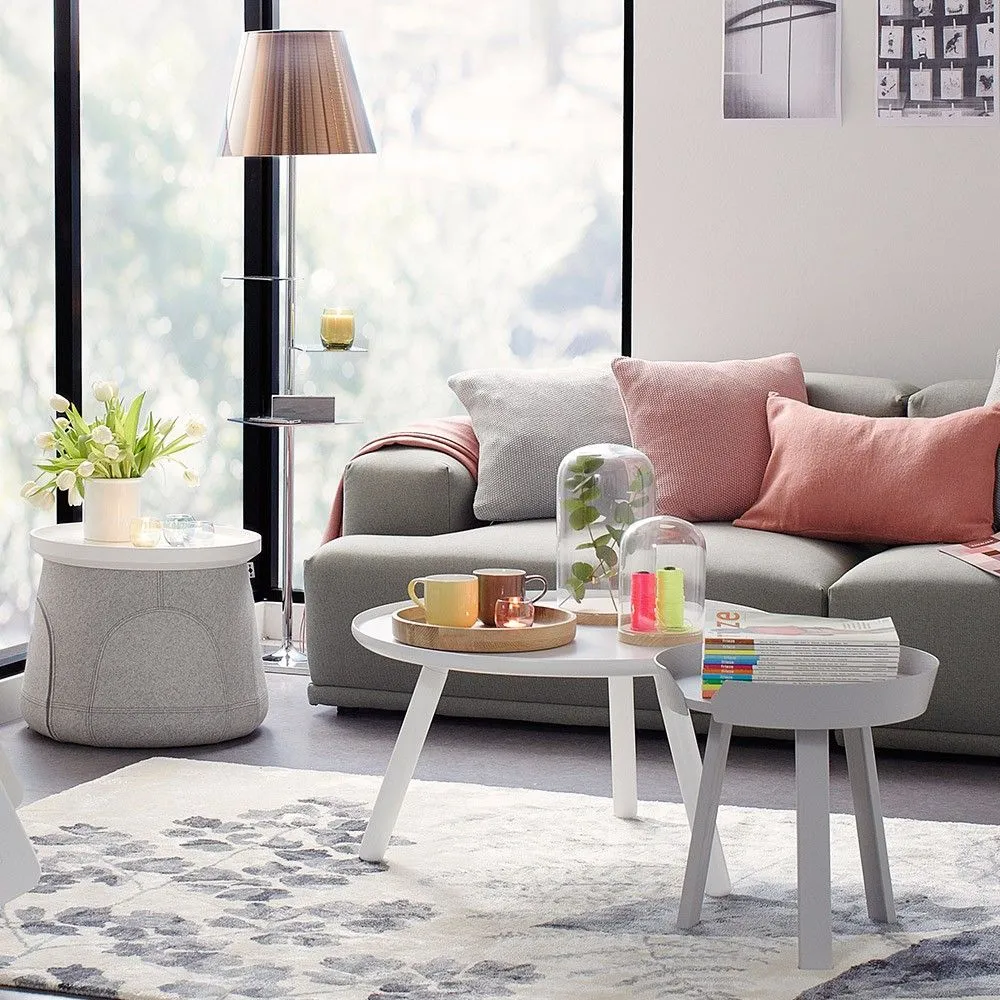 Around Coffee Table, Small, White