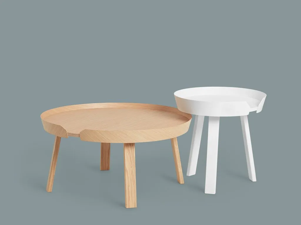 Around Coffee Table, Small, White