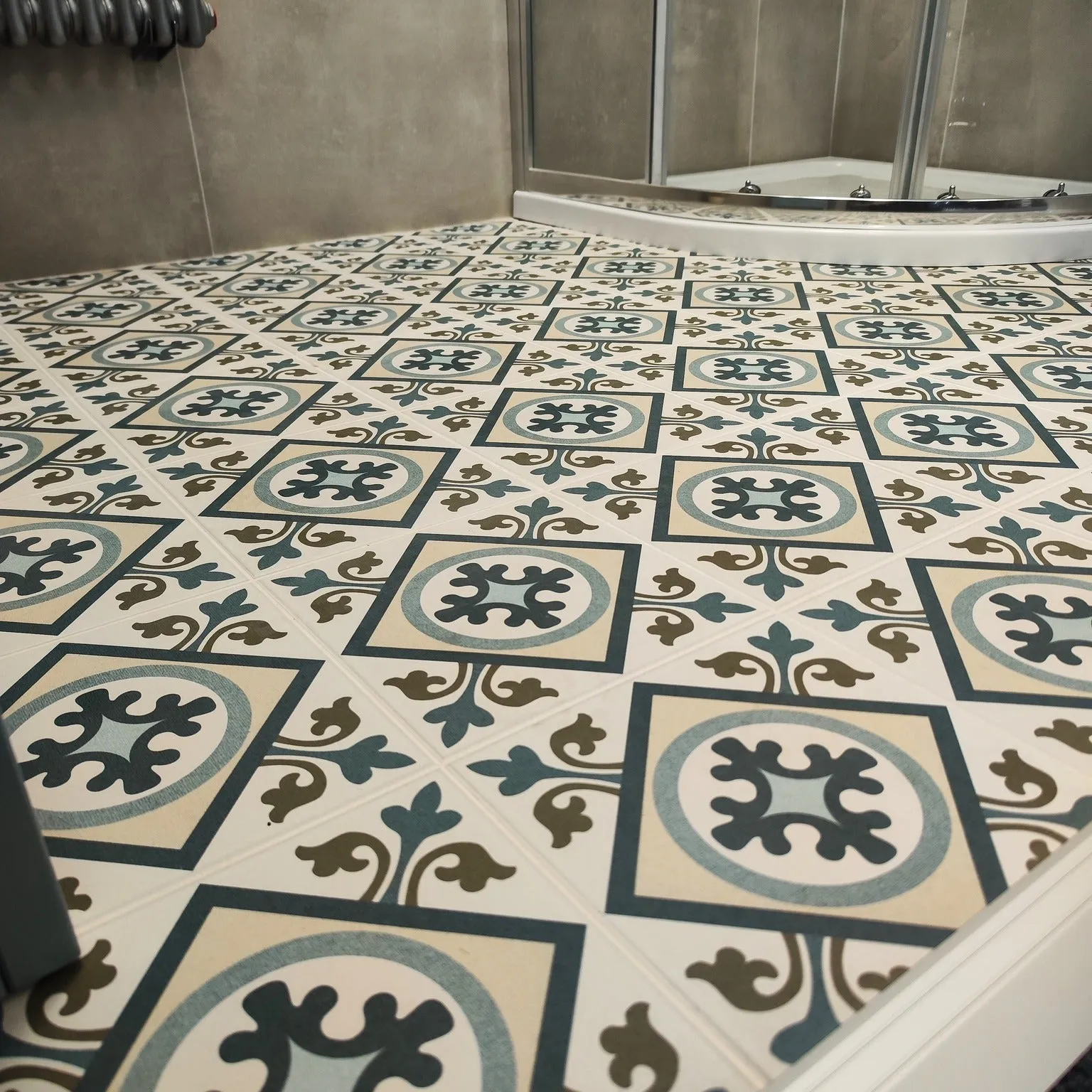 Artisan Beige Pattern Porcelain Tile 45x45cm Matt