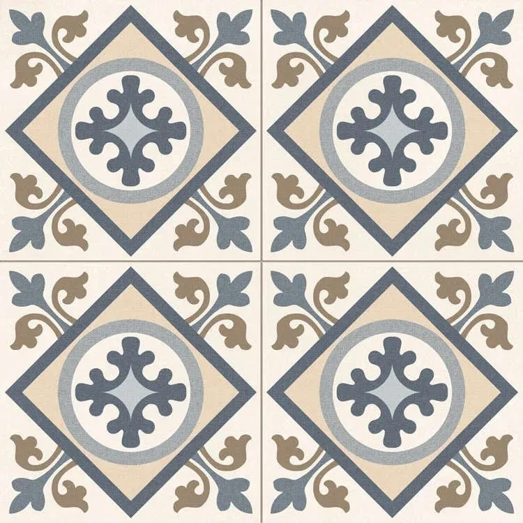 Artisan Beige Pattern Porcelain Tile 45x45cm Matt