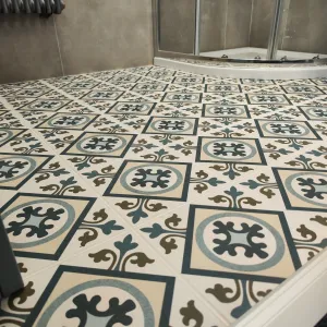 Artisan Beige Pattern Porcelain Tile 45x45cm Matt