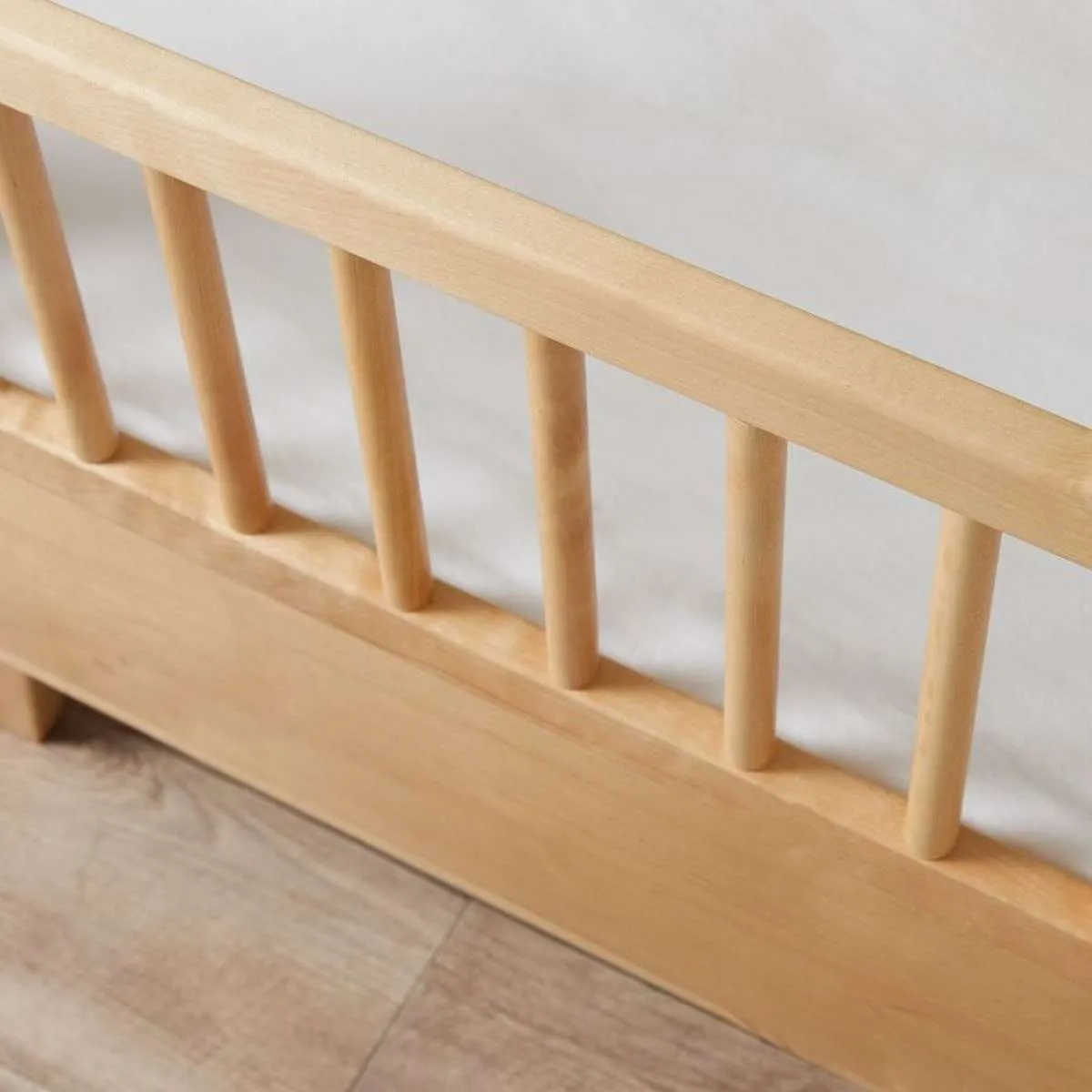 Aspen Cot Toddler Bed Half Frame - Natural Birch Mocka