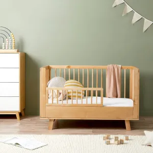 Aspen Cot Toddler Bed Half Frame - Natural Birch Mocka