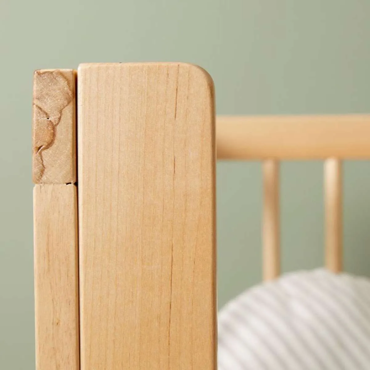 Aspen Cot Toddler Bed Half Frame - Natural Birch Mocka