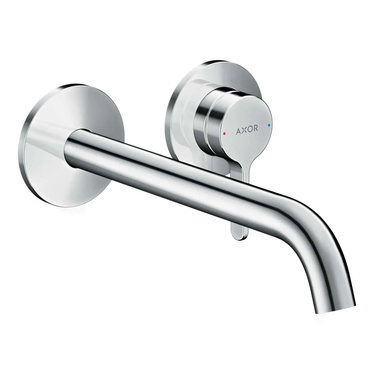 Axor One Wall Mounted 2 Hole Basin Mixer Tap with Waste