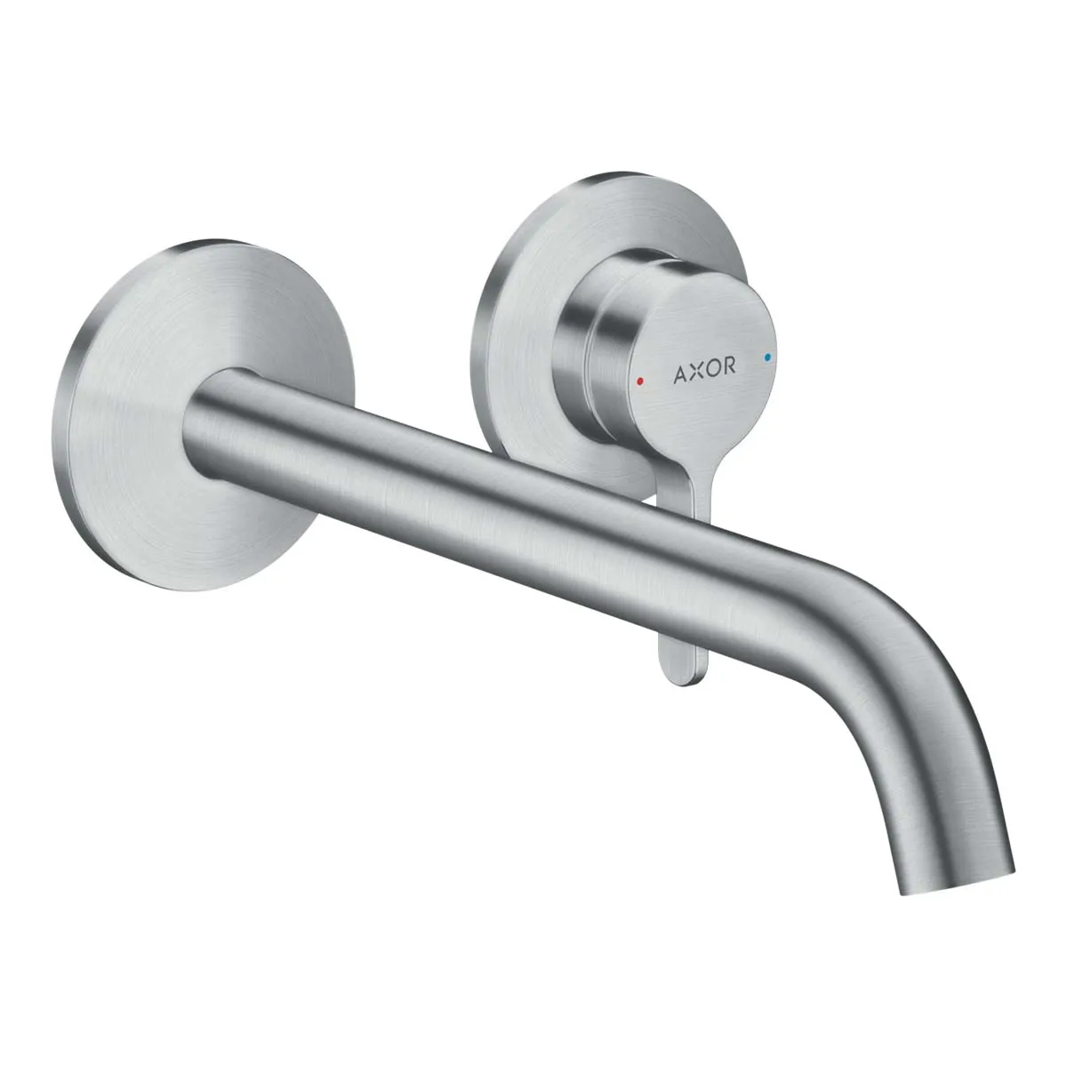 Axor One Wall Mounted 2 Hole Basin Mixer Tap with Waste