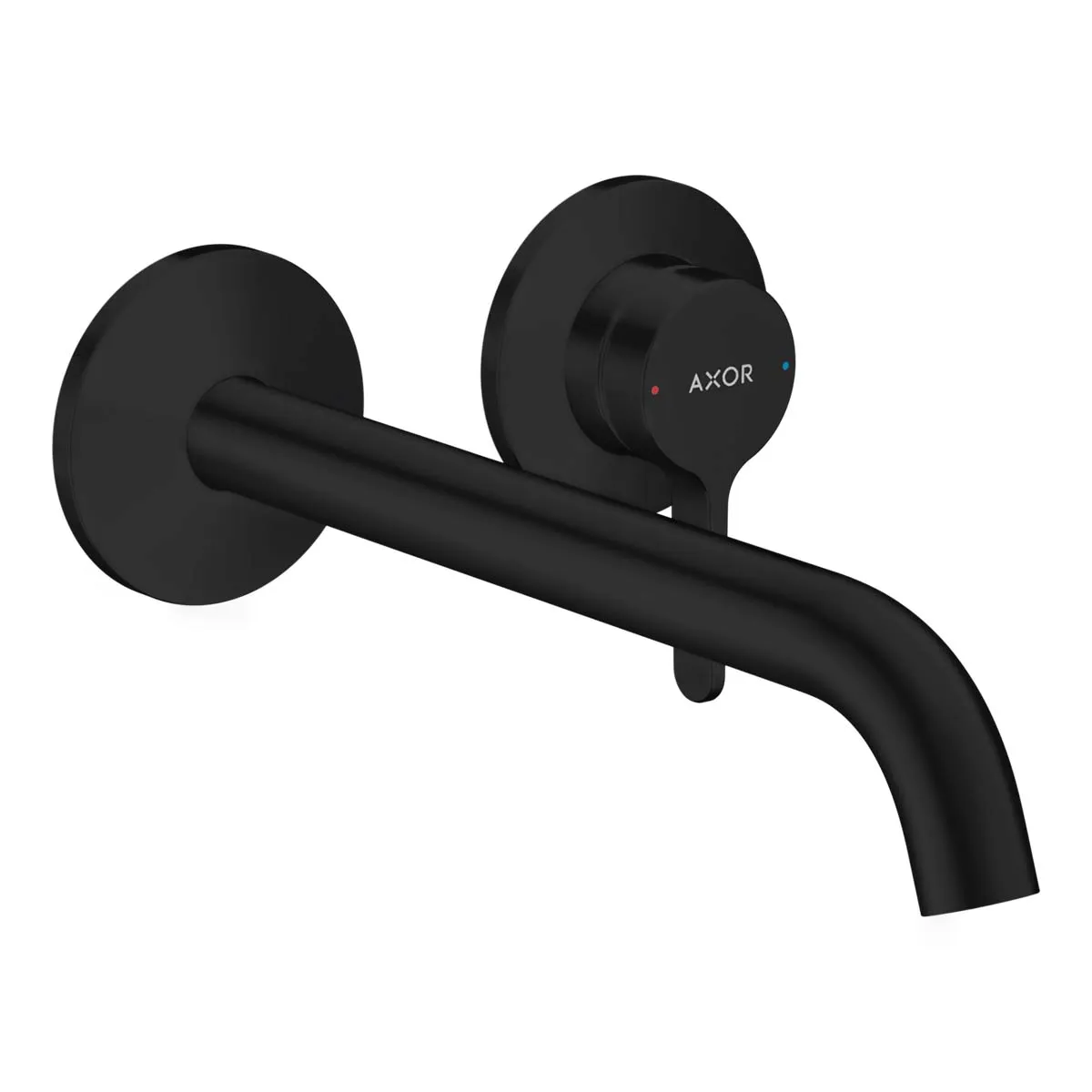 Axor One Wall Mounted 2 Hole Basin Mixer Tap with Waste