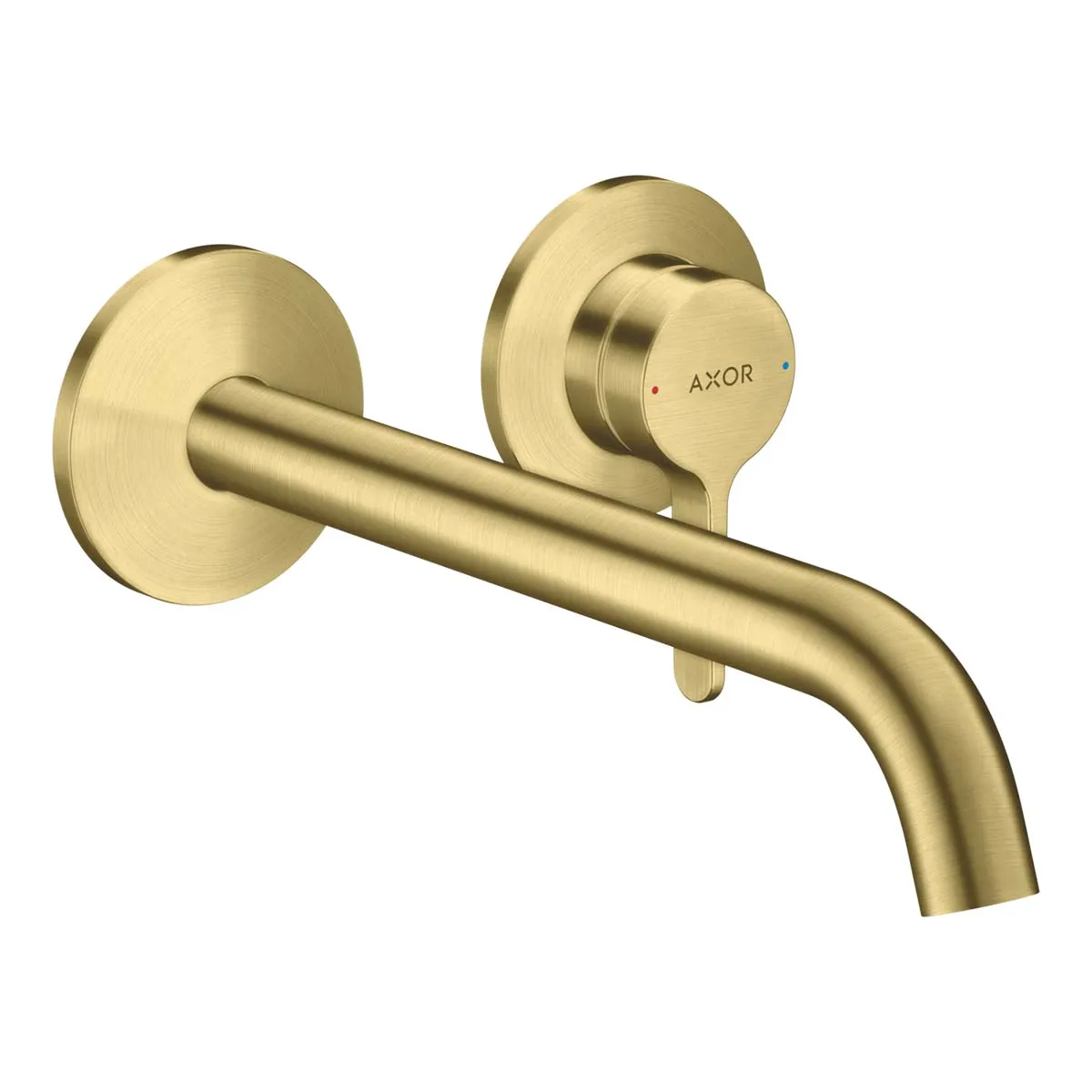 Axor One Wall Mounted 2 Hole Basin Mixer Tap with Waste