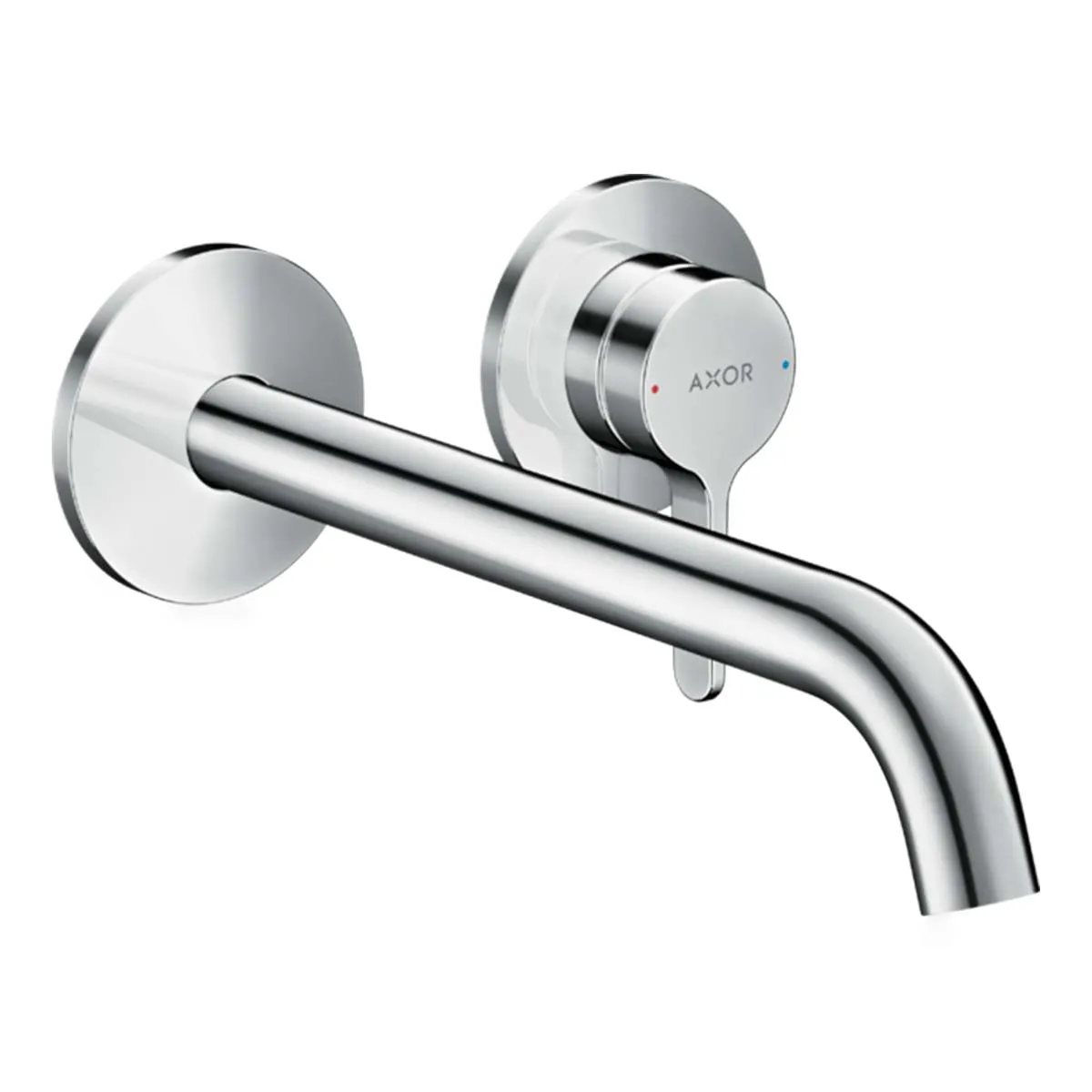Axor One Wall Mounted 2 Hole Basin Mixer Tap with Waste