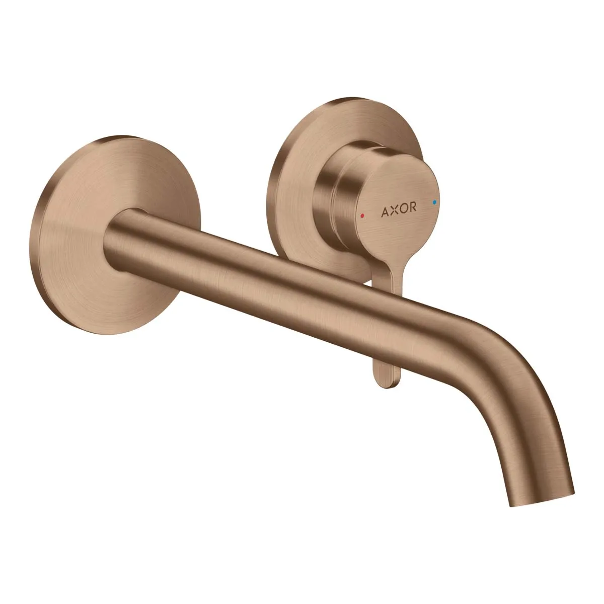 Axor One Wall Mounted 2 Hole Basin Mixer Tap with Waste