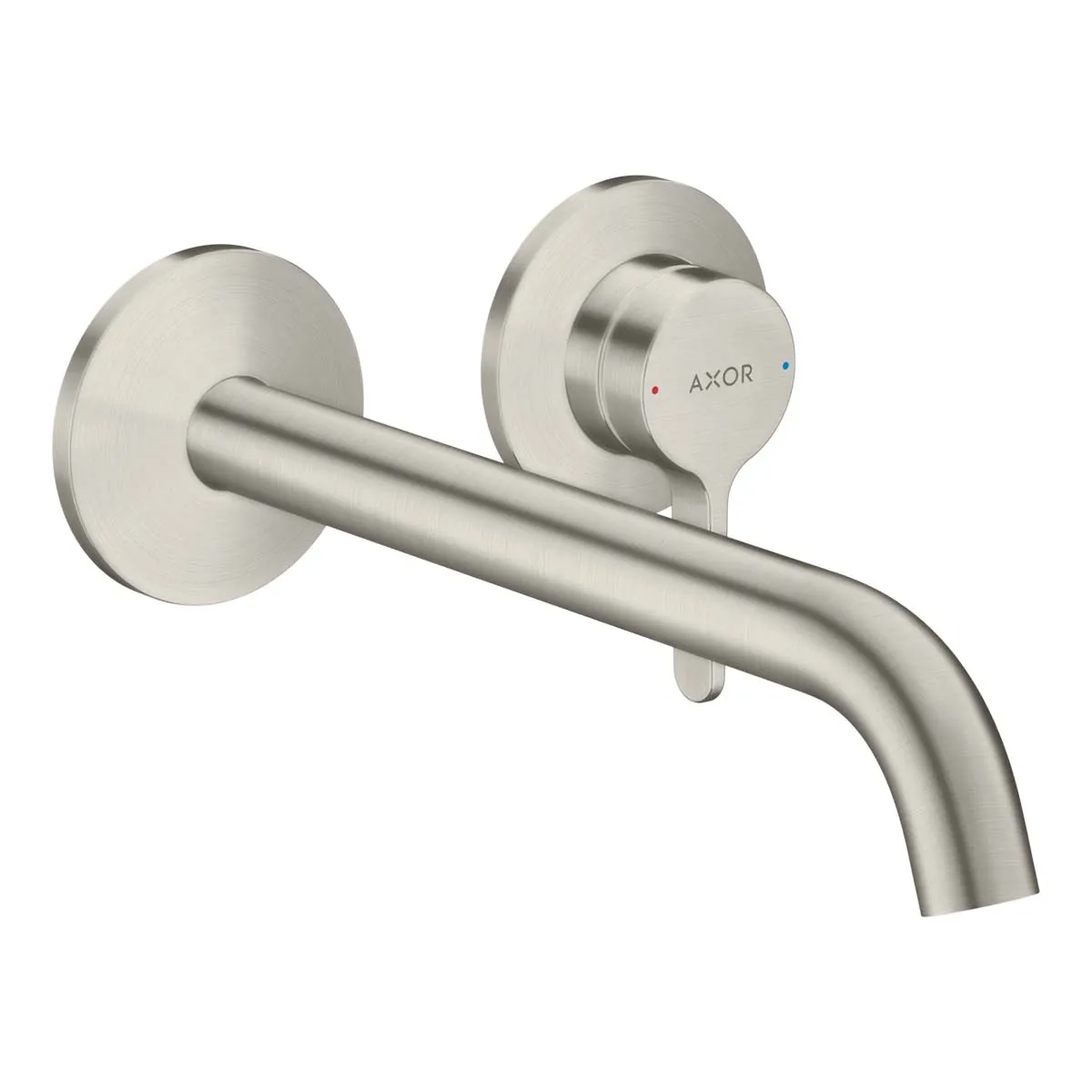 Axor One Wall Mounted 2 Hole Basin Mixer Tap with Waste