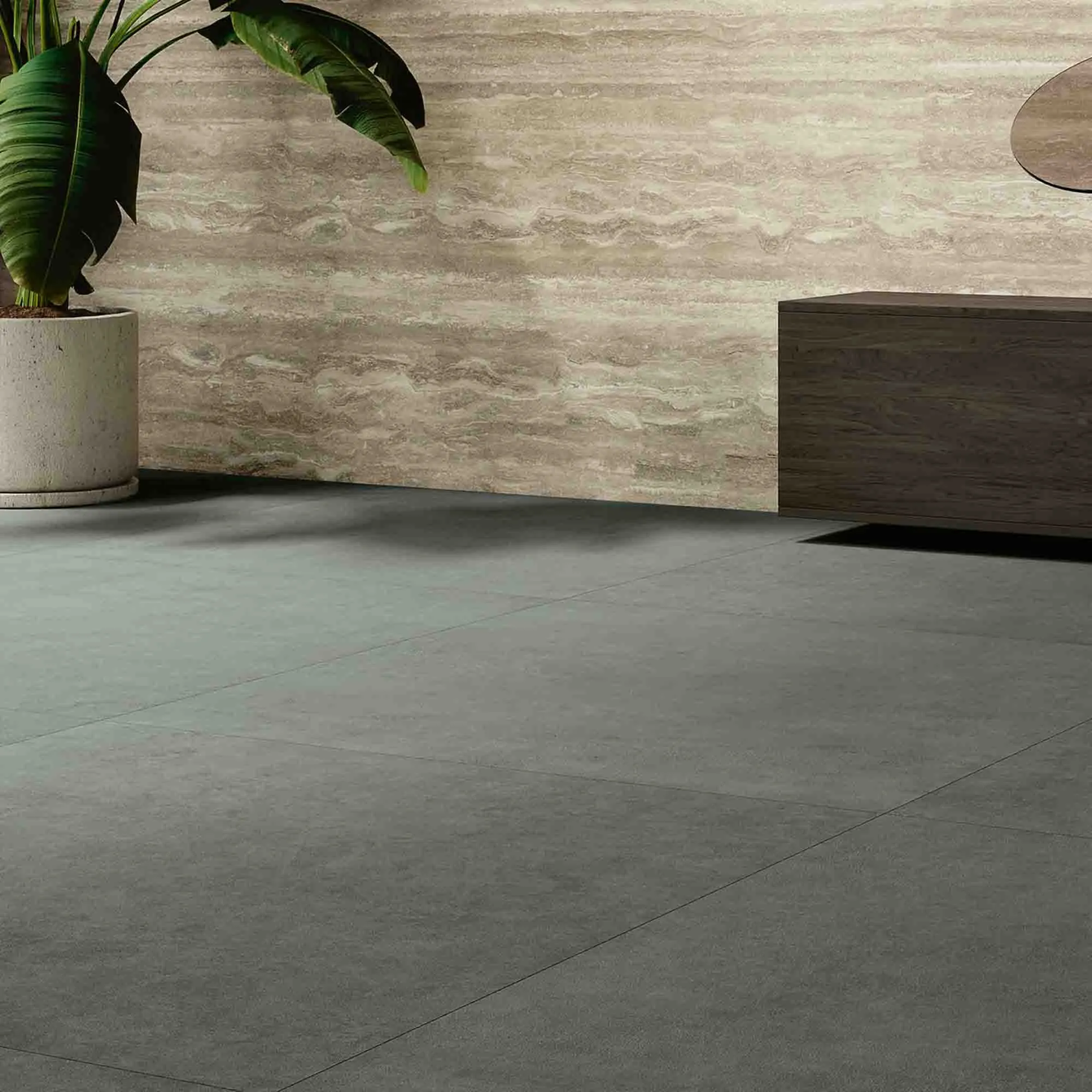 Balance Chester Green Concrete Effect Porcelain Tile 60x120cm Matt
