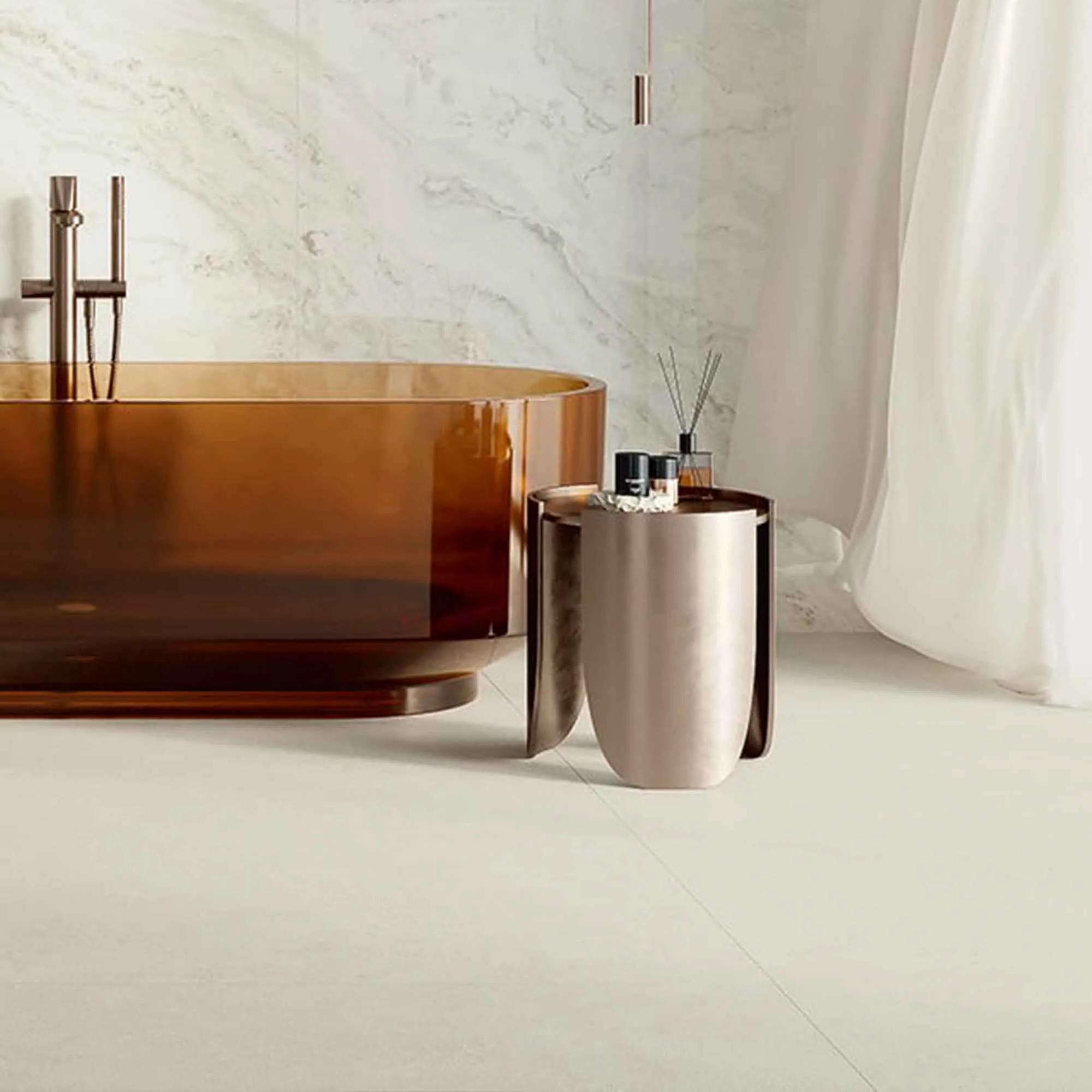 Balance Light Grey Concrete Effect Porcelain Tile 60x120cm Matt