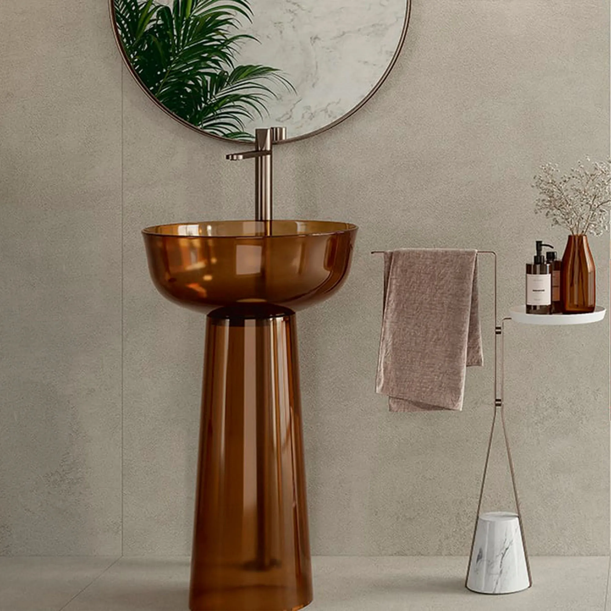 Balance Light Grey Concrete Effect Porcelain Tile 60x120cm Matt