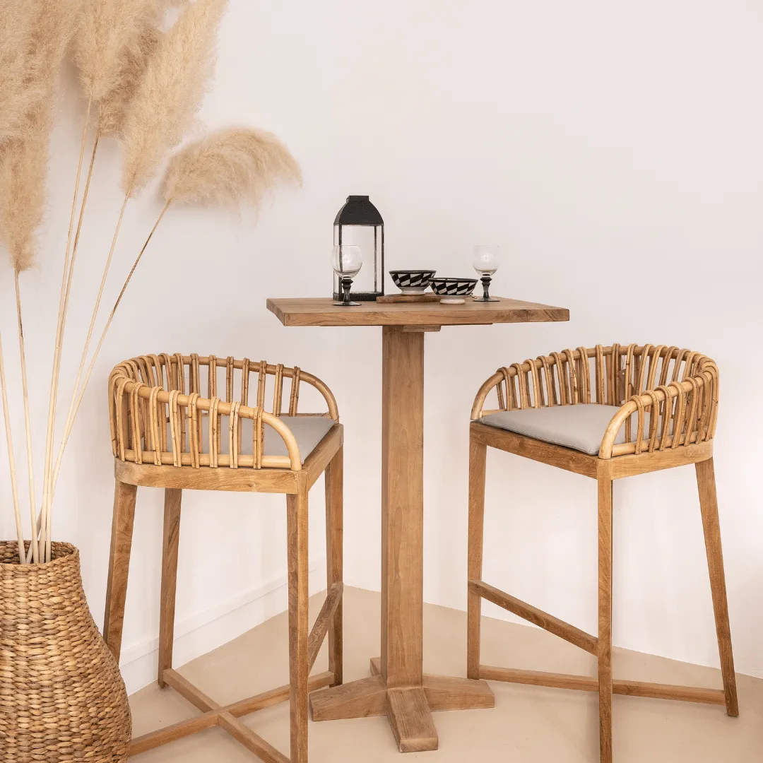 Bali Bar Table | 70x70x110cm Zoco Home