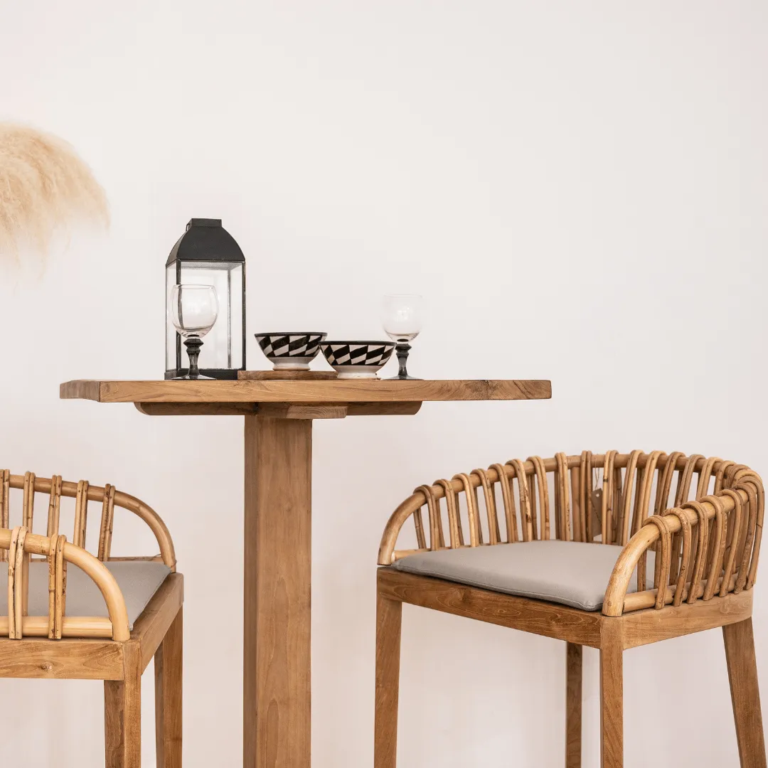 Bali Bar Table | 70x70x110cm Zoco Home
