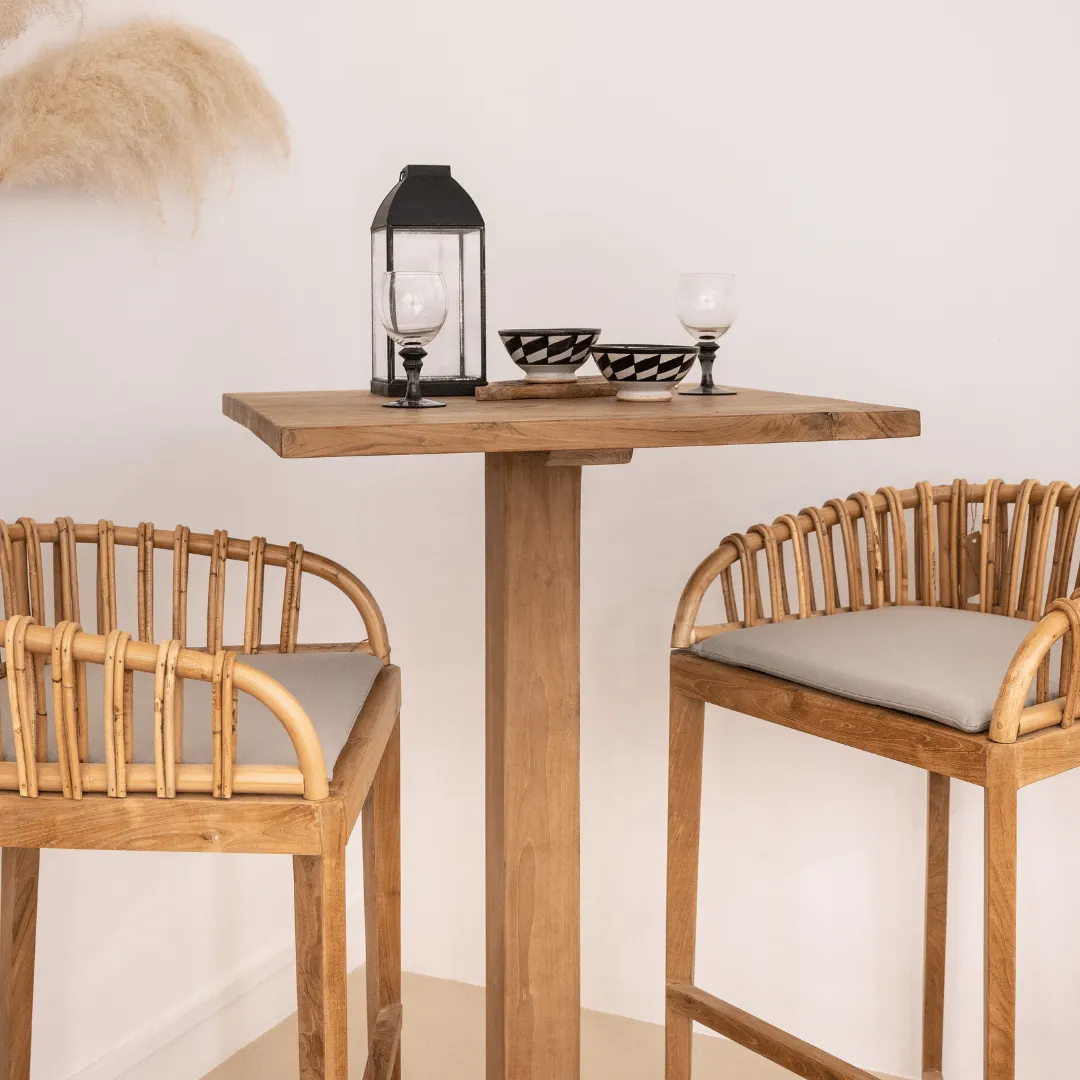 Bali Bar Table | 70x70x110cm Zoco Home