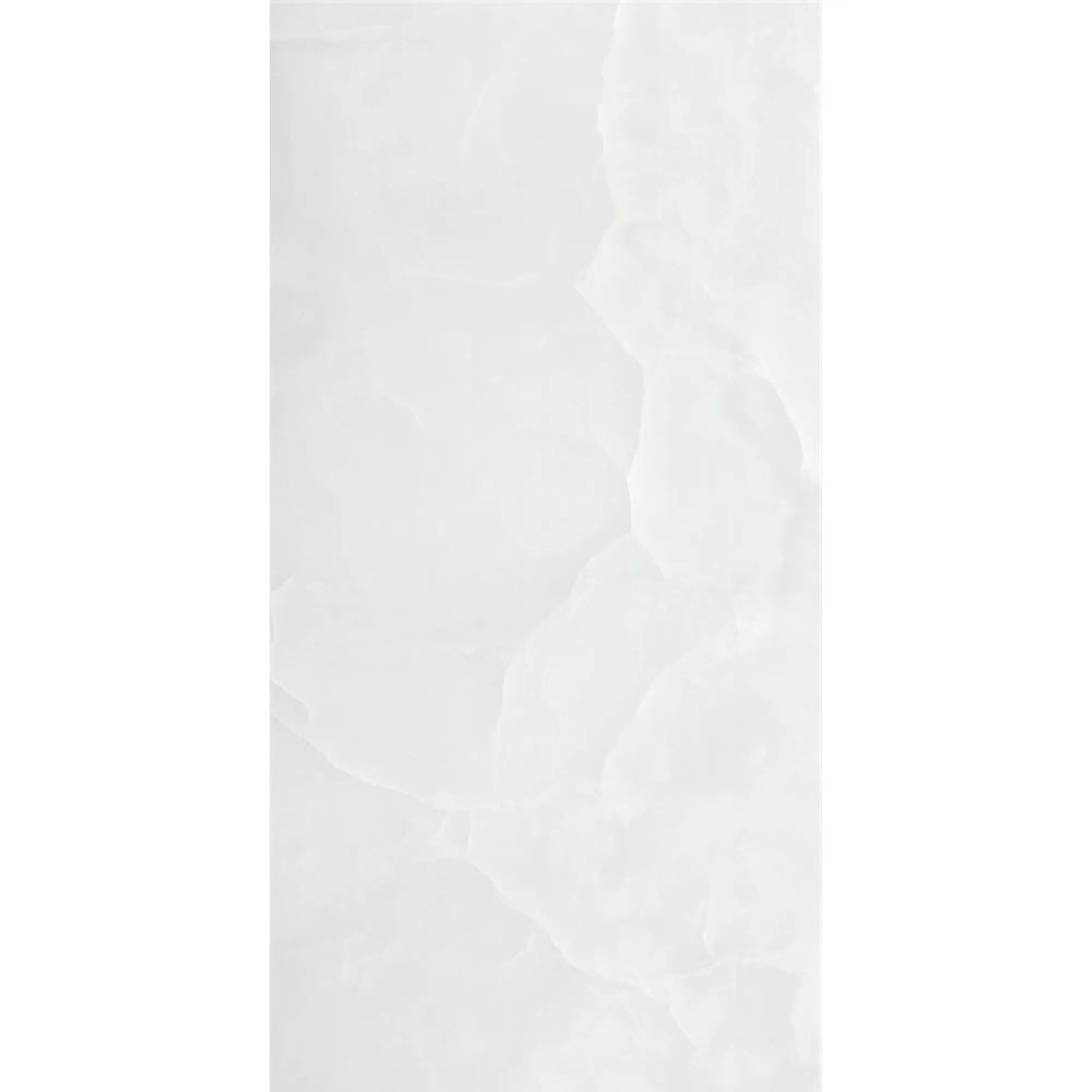 Basque White Onyx Effect Porcelain Tile 59x120cm Satin Matt