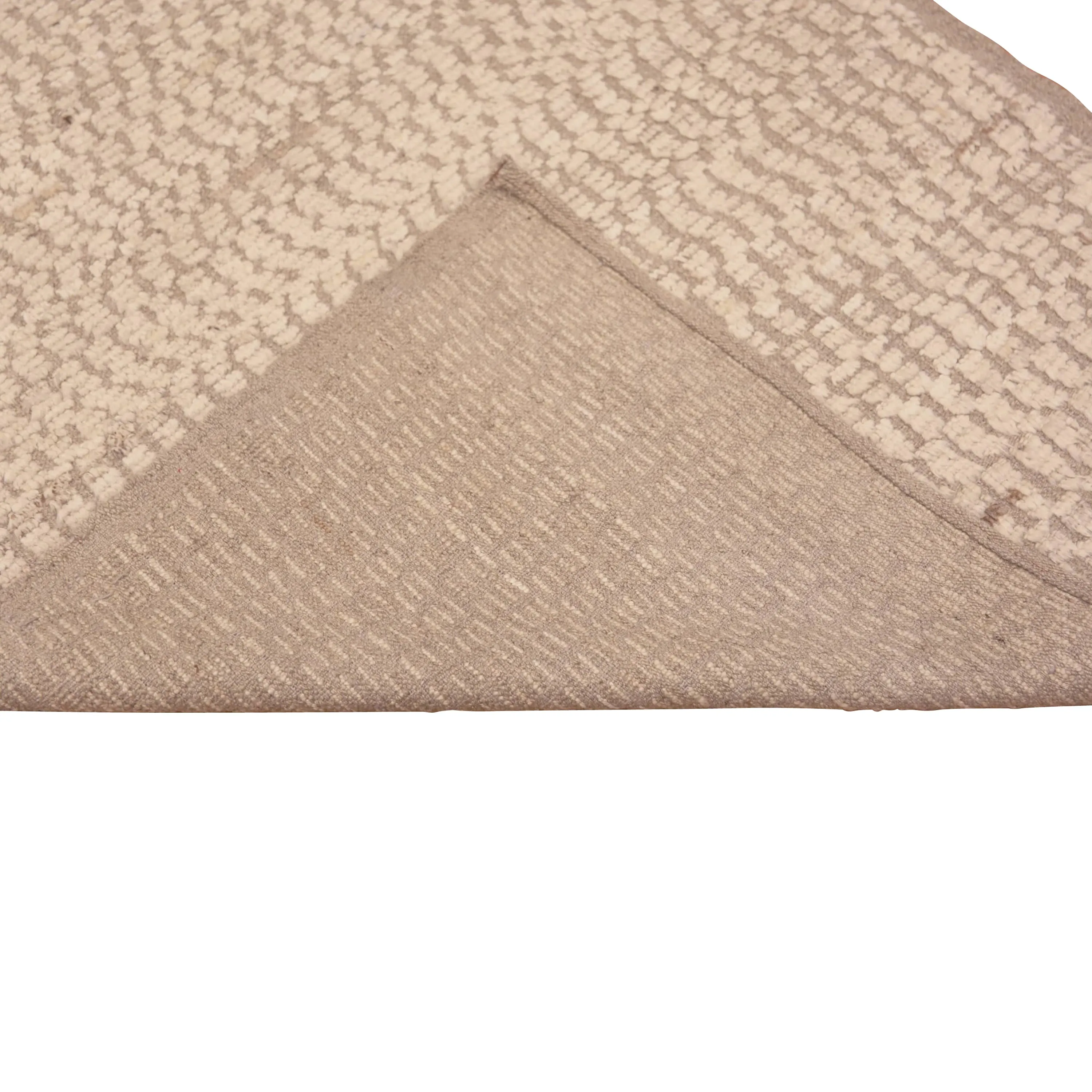 Beige Zameen Transitional Wool Runner - 3'4" x 9'5"