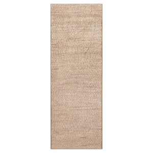 Beige Zameen Transitional Wool Runner - 3'4" x 9'5"