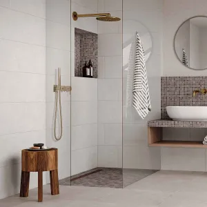 Bilbao Light Grey Concrete Effect Porcelain Tile Matt 30x60cm