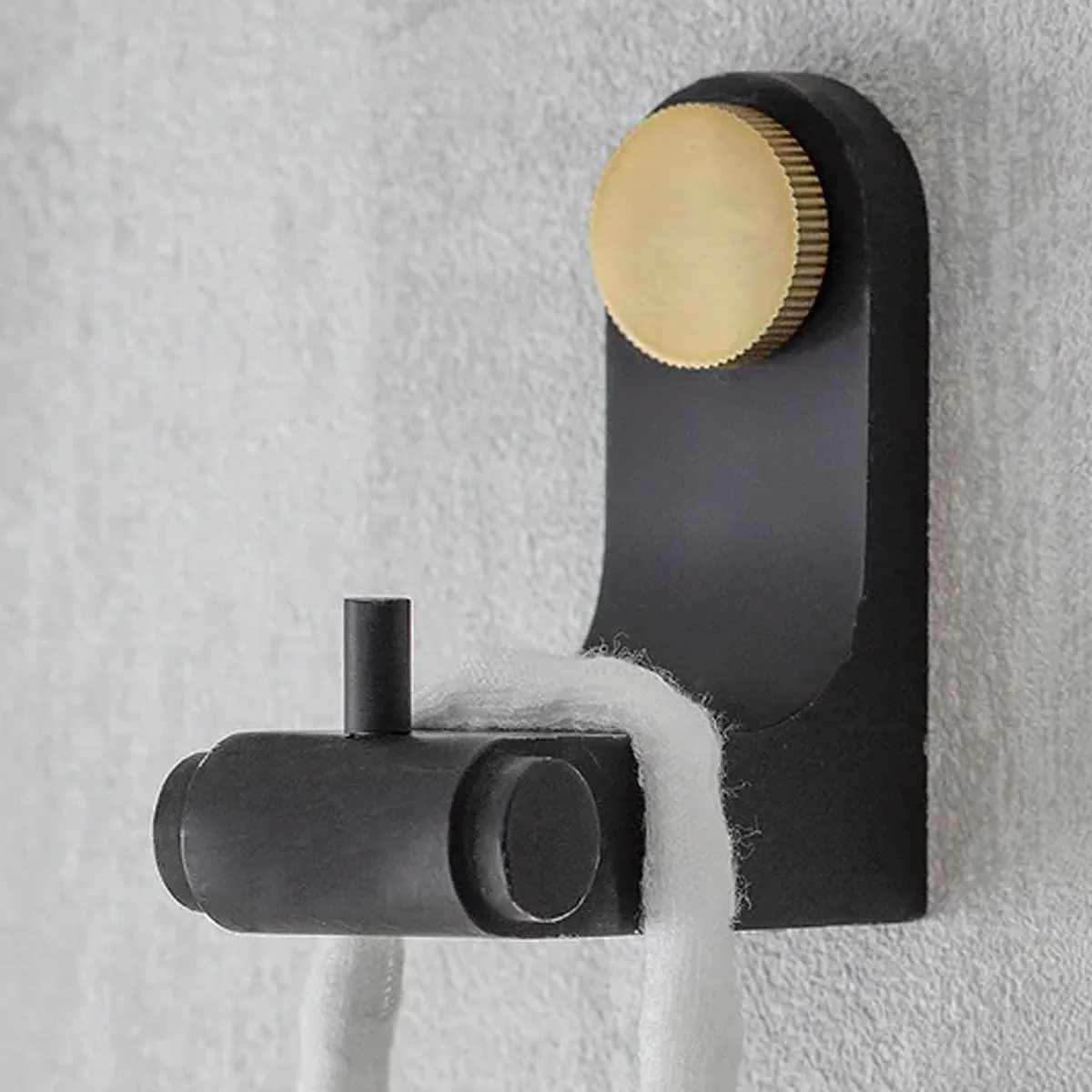 Black Metal And Brass Hook Funky Chunky