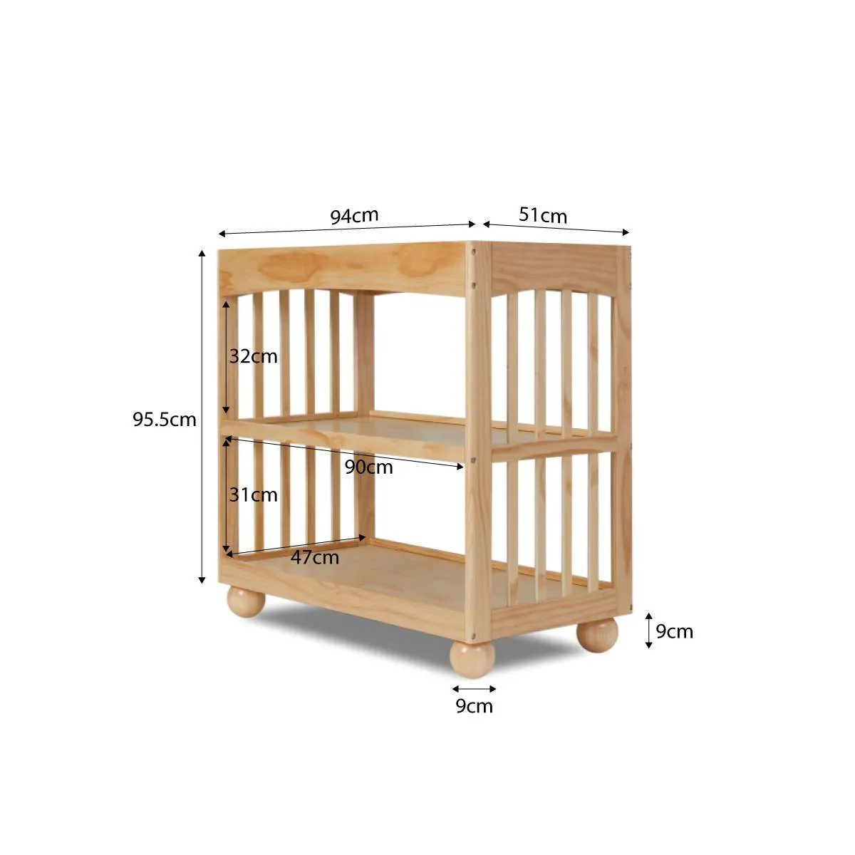 Blake Change Table - Natural Mocka