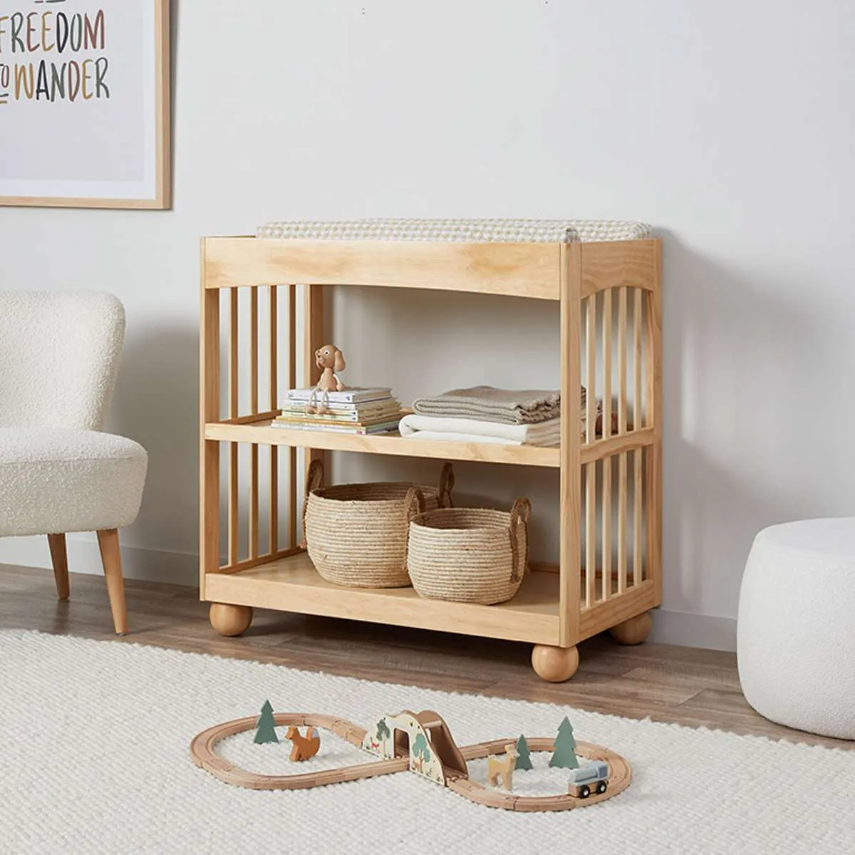 Blake Change Table - Natural Mocka