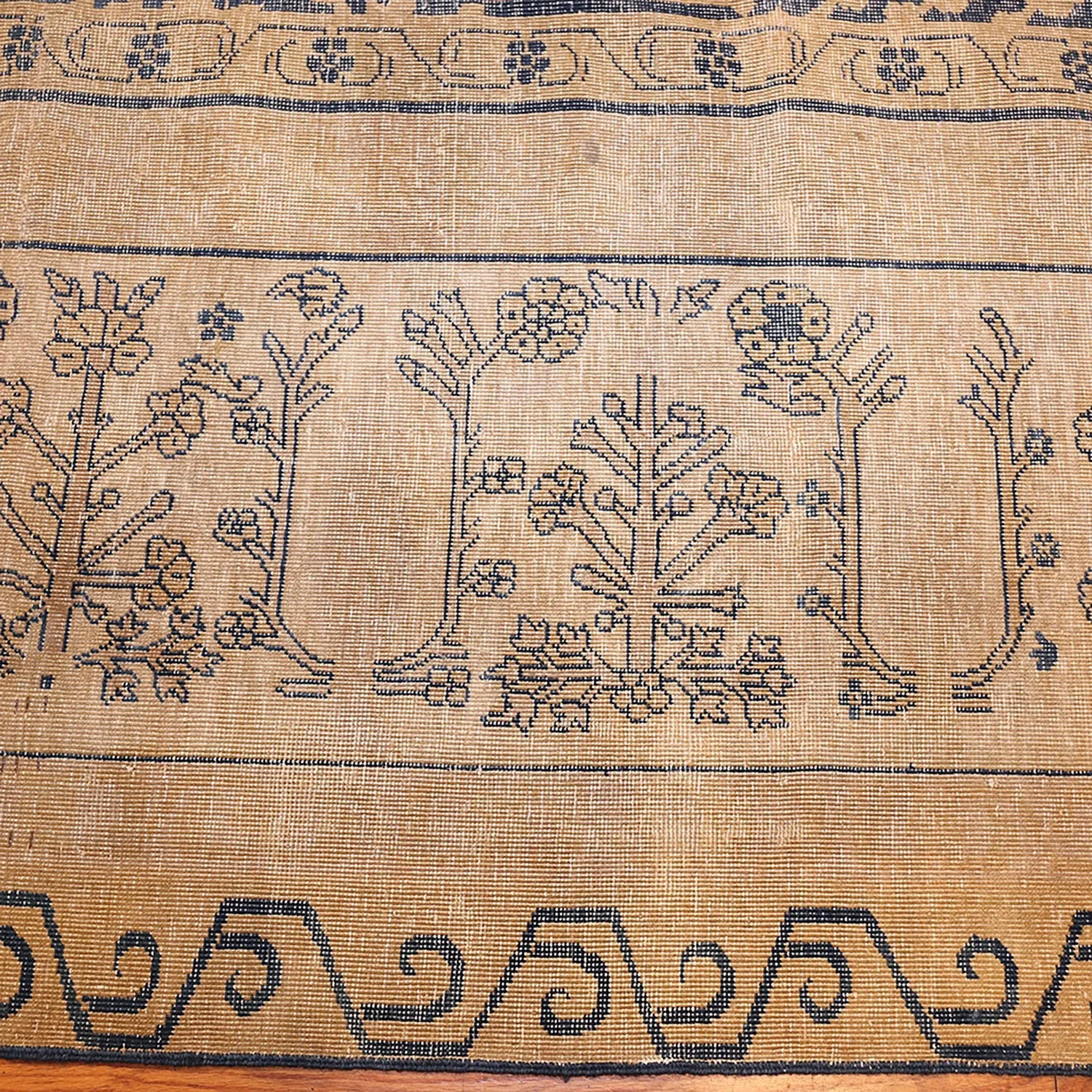 Blue Antique Indian Rug - 10'10" x 18'6"