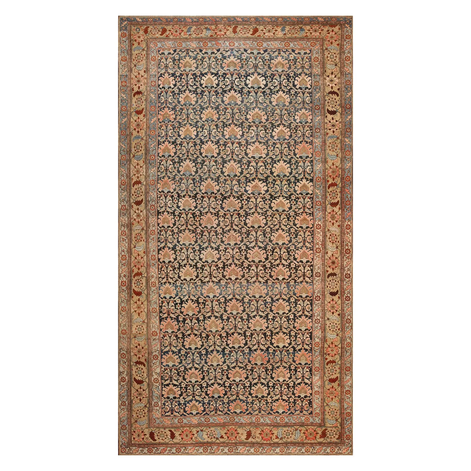 Blue Antique Persian Malayer Rug - 13'0" x 24'0"